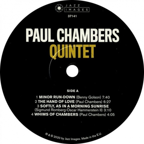 Paul Chambers - Paul Chambers Quintet (8436569193440) виниловая пластинка - фото 7
