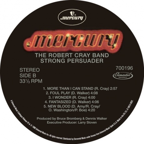 Robert Cray - Strong Persuader (0600753975473) виниловая пластинка - фото 3