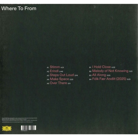 Hildur Gudnadottir - Where To From (Coloured) (0028948631117) виниловая пластинка - фото 2