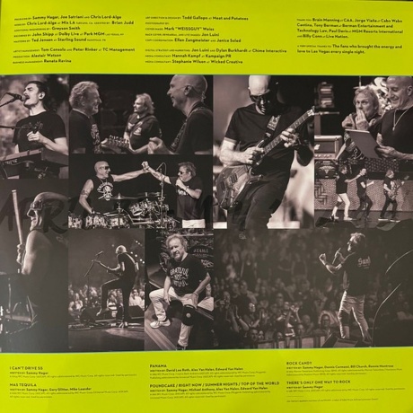 Sammy Hagar - The Residency (Coloured) (0843930137831) виниловая пластинка - фото 5