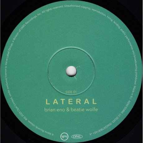 Brian Eno &amp; Beatie Wolfe - Lateral (0602478081651) виниловая пластинка - фото 3