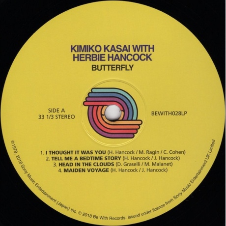 Kimiko Kasai &amp; Herbie Hancock - Butterfly (5050580687448) виниловая пластинка - фото 3