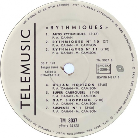 Pierre-Alain Dahan &amp; Mat Camison - Rythmiques (4251804140195) виниловая пластинка - фото 4