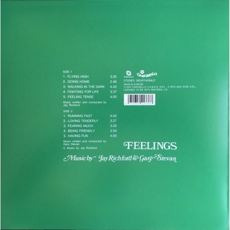 Jay Richford &amp; Gary Stevan - Feelings (4251804123709) виниловая пластинка - фото 2