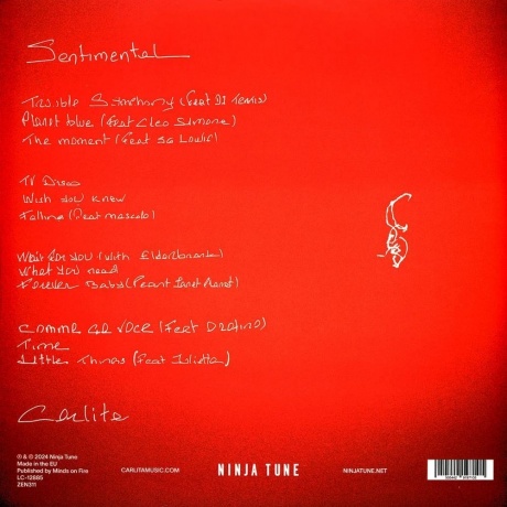 Carlita - Sentimental (coloured) (5054429197105) виниловая пластинка - фото 2