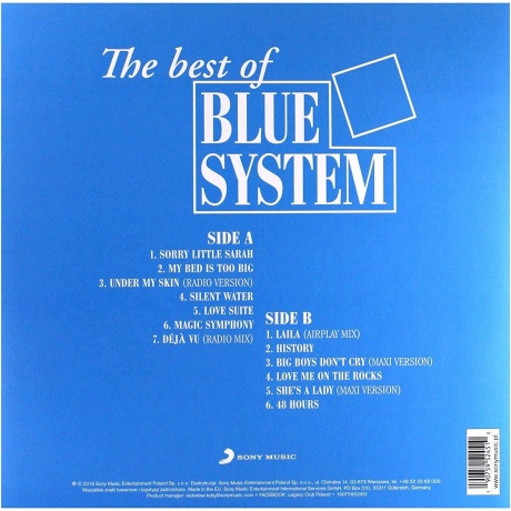 Blue System - The Best Of (0190759524510) виниловая пластинка - фото 2