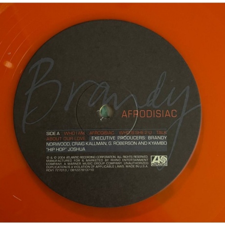 Brandy - Afrodisiac (coloured) (0081227813710) виниловая пластинка - фото 3