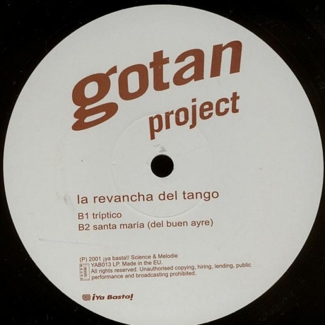 Gotan Project - La Revancha Del Tango (3760038140129) виниловая пластинка - фото 4