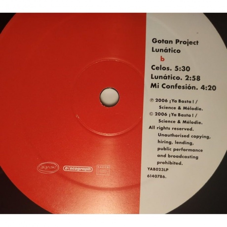 Gotan Project - Lunatico (3700077618975) виниловая пластинка - фото 3