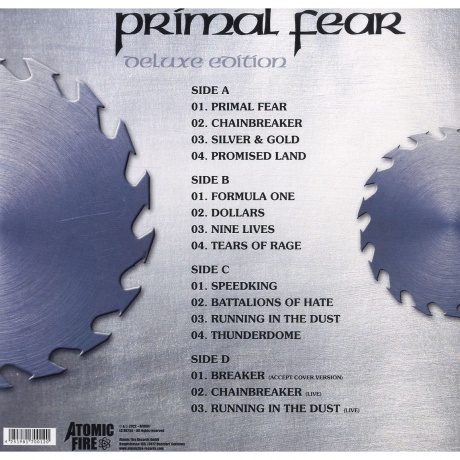 Primal Fear - Primal Fear - deluxe (coloured) (4251981700144) виниловая пластинка - фото 2