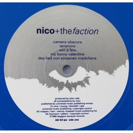 Nico - Camera Obscura (coloured) (0607618928216) виниловая пластинка - фото 2