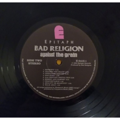 Bad Religion - Against The Grain (8714092640915) виниловая пластинка - фото 3
