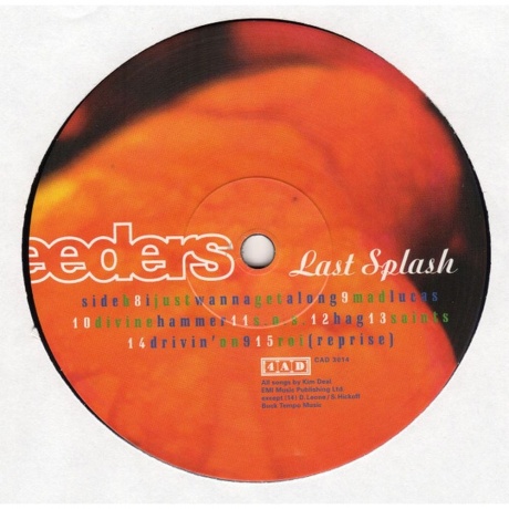 The Breeders - Last Splash (0652637301410) виниловая пластинка - фото 3