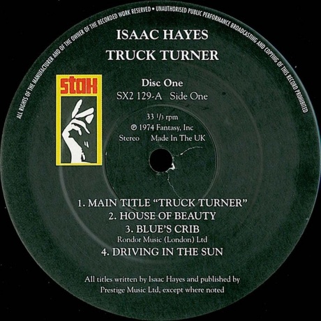 Isaac Hayes - Truck Turner (0029667912914) виниловая пластинка - фото 2