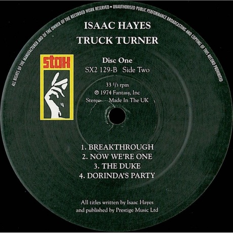 Isaac Hayes - Truck Turner (0029667912914) виниловая пластинка - фото 3