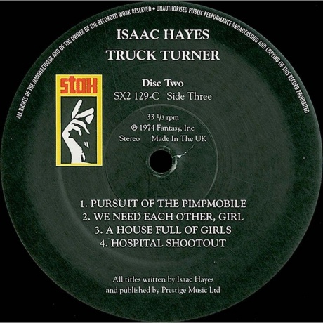 Isaac Hayes - Truck Turner (0029667912914) виниловая пластинка - фото 4