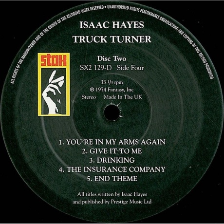 Isaac Hayes - Truck Turner (0029667912914) виниловая пластинка - фото 5