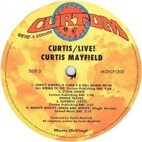 Curtis Mayfield - Curtis/Live! (8718469537846) виниловая пластинка - фото 7