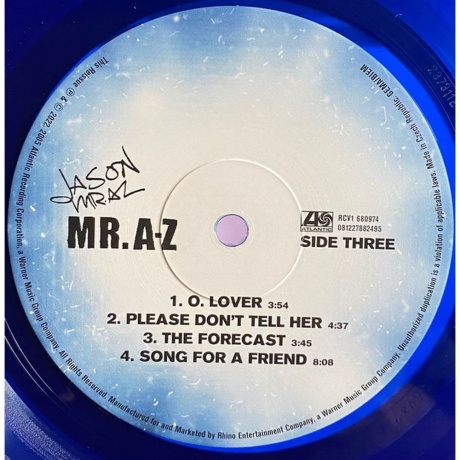 Jason Mraz - Mr A-Z (0603497841189) виниловая пластинка - фото 5