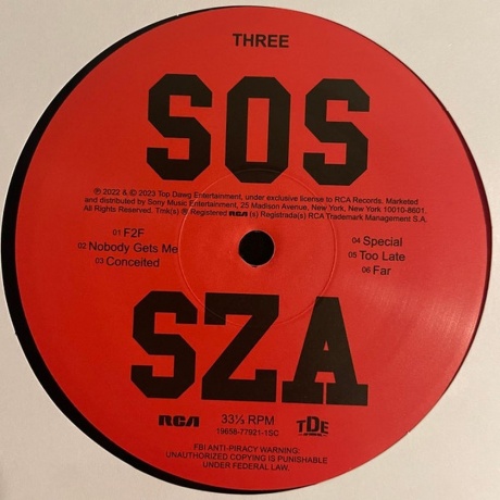 Sza - Sos (0196587792114) виниловая пластинка - фото 5