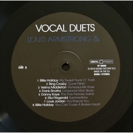 Louis Armstrong - Vocal Duets (8719039004935) виниловая пластинка - фото 3