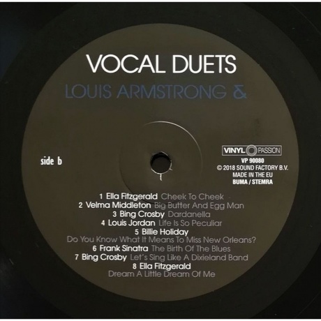 Louis Armstrong - Vocal Duets (8719039004935) виниловая пластинка - фото 4