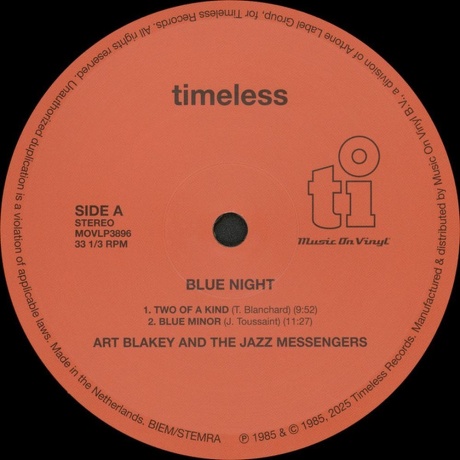 Art Blakey - Blue Night (8719262038547) виниловая пластинка - фото 3