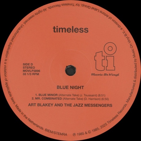 Art Blakey - Blue Night (8719262038547) виниловая пластинка - фото 6