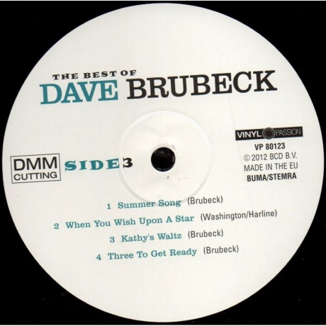 Dave Brubeck - Best Of (8712177060085) виниловая пластинка - фото 5