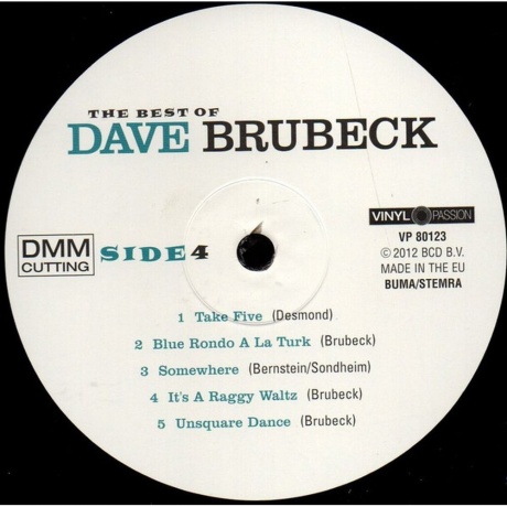Dave Brubeck - Best Of (8712177060085) виниловая пластинка - фото 6