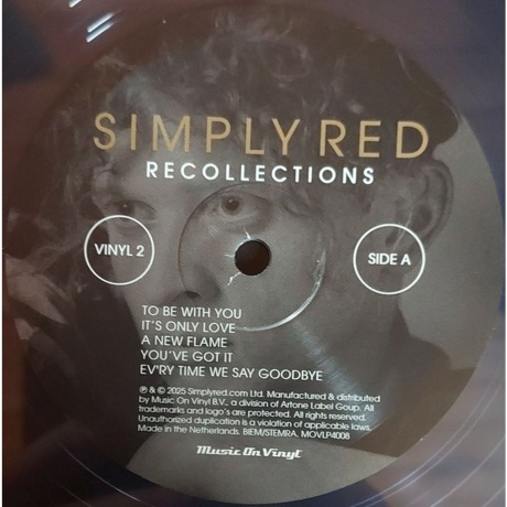 Simply Red - Recollections (Box) (coloured) (8719262042261) виниловая пластинка - фото 5