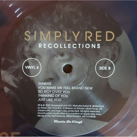 Simply Red - Recollections (Box) (coloured) (8719262042261) виниловая пластинка - фото 10
