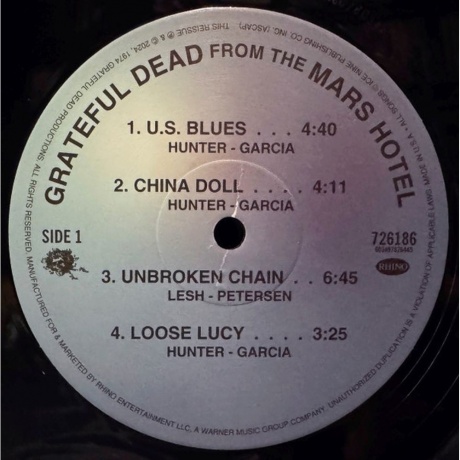 Grateful Dead - From The Mars Hotel (0603497826445) виниловая пластинка - фото 3