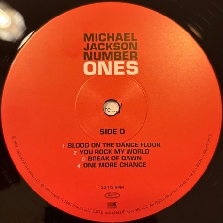 Michael Jackson - Number Ones (0198029995916) виниловая пластинка - фото 7