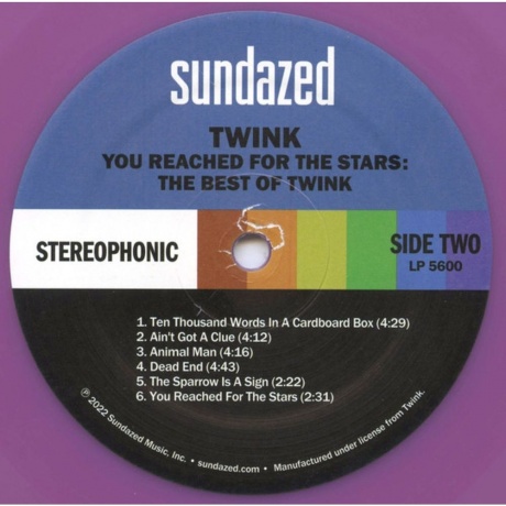 Twink - The Best Of (coloured) (0090771560018) виниловая пластинка - фото 4