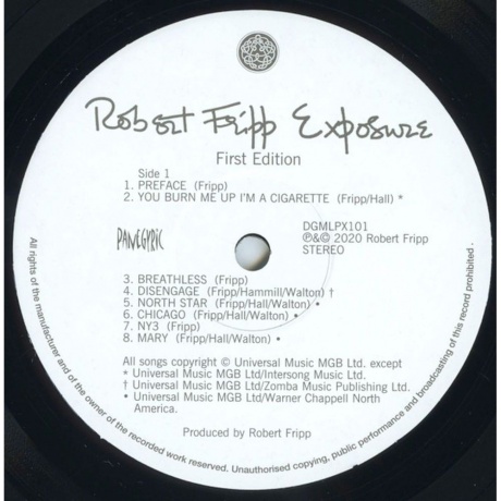 Robert Fripp - Exposure (0633367793119) виниловая пластинка - фото 3