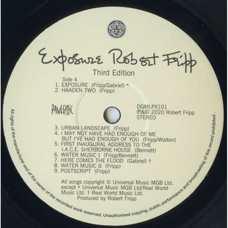 Robert Fripp - Exposure (0633367793119) виниловая пластинка - фото 5