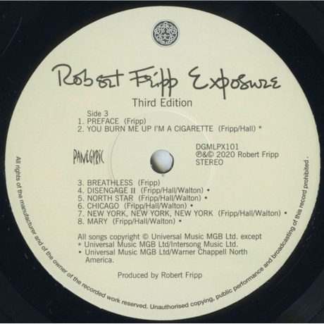Robert Fripp - Exposure (0633367793119) виниловая пластинка - фото 6