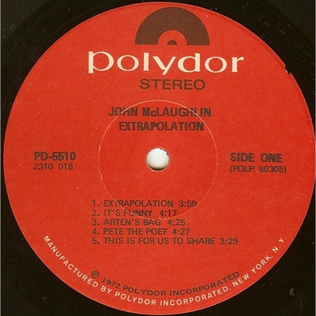 John McLaughlin - Extrapolation (5060672889636) виниловая пластинка - фото 2