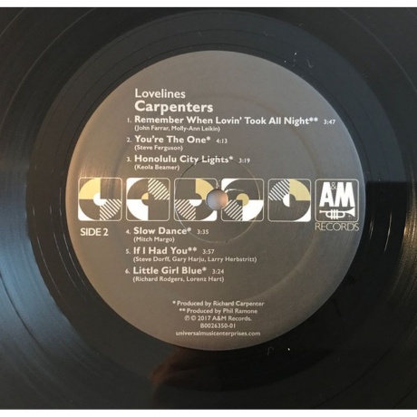 The Carpenters - Lovelines (0602557405309) виниловая пластинка - фото 3