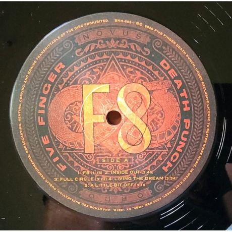 Five Finger Death Punch - F8 (0849320060215) виниловая пластинка - фото 4