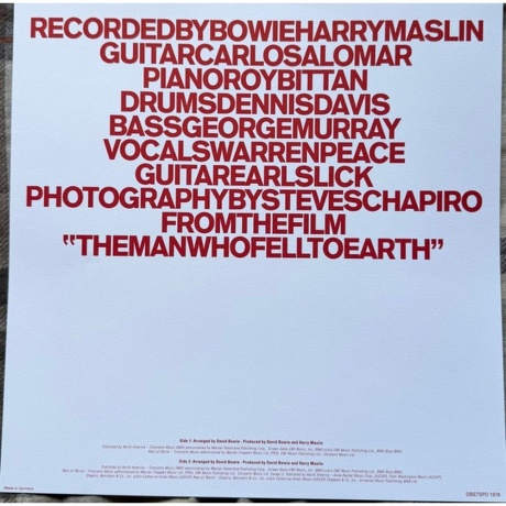 David Bowie - Station To Station (50Th Anniversary) (Picture) (5021732811196) - фото 3