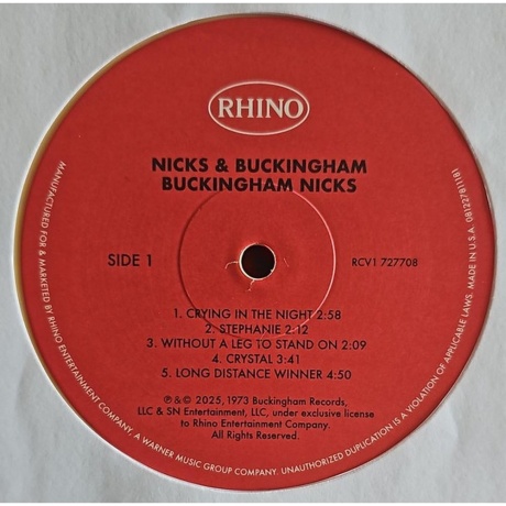 Lindsey Buckingham &amp; Stevie Nicks - Buckingham Nicks (Yellow) (81227811181) - фото 4