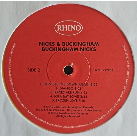 Lindsey Buckingham &amp; Stevie Nicks - Buckingham Nicks (Yellow) (81227811181) - фото 5