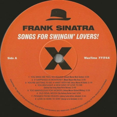Frank Sinatra - Songs For Swingin Lovers! (8436542010238) - фото 2