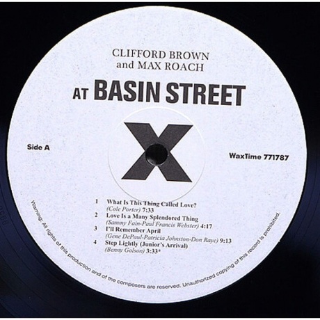 Clifford Brown - At Basin Street (8436542011068) - фото 3