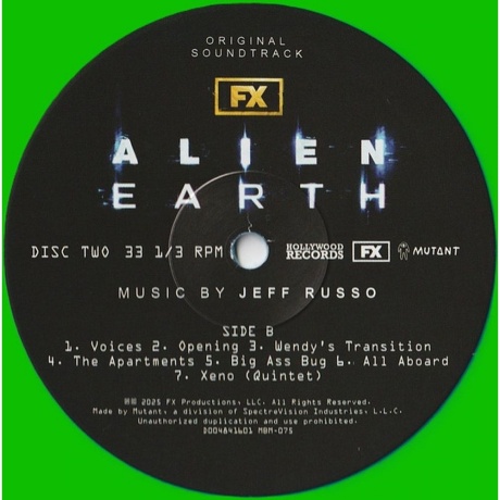 OST - Alien: Earth (Jeff Russo) (coloured) (0810155841539) - фото 8