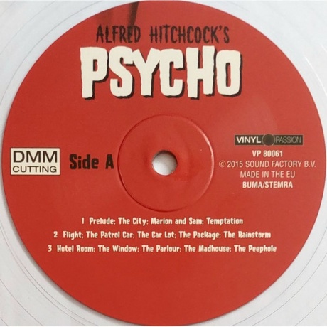 OST - Psycho (Bernard Herrmann) (coloured) (8719039007691) - фото 2