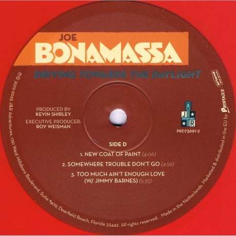 Joe Bonamassa - Driving Towards The Daylight (coloured) (8712725751410) - фото 6