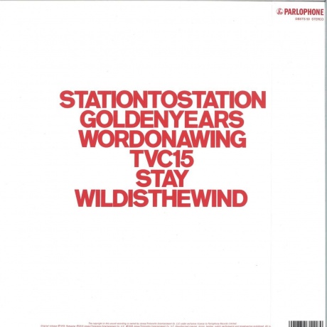 David Bowie - Station To Station (Half Speed) (5021732811189) - фото 2